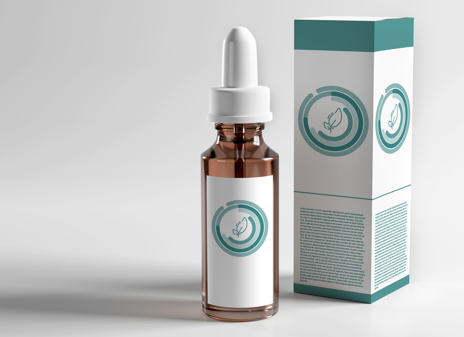 Pharmaceutical Packaging Mockup - 3D Rendering